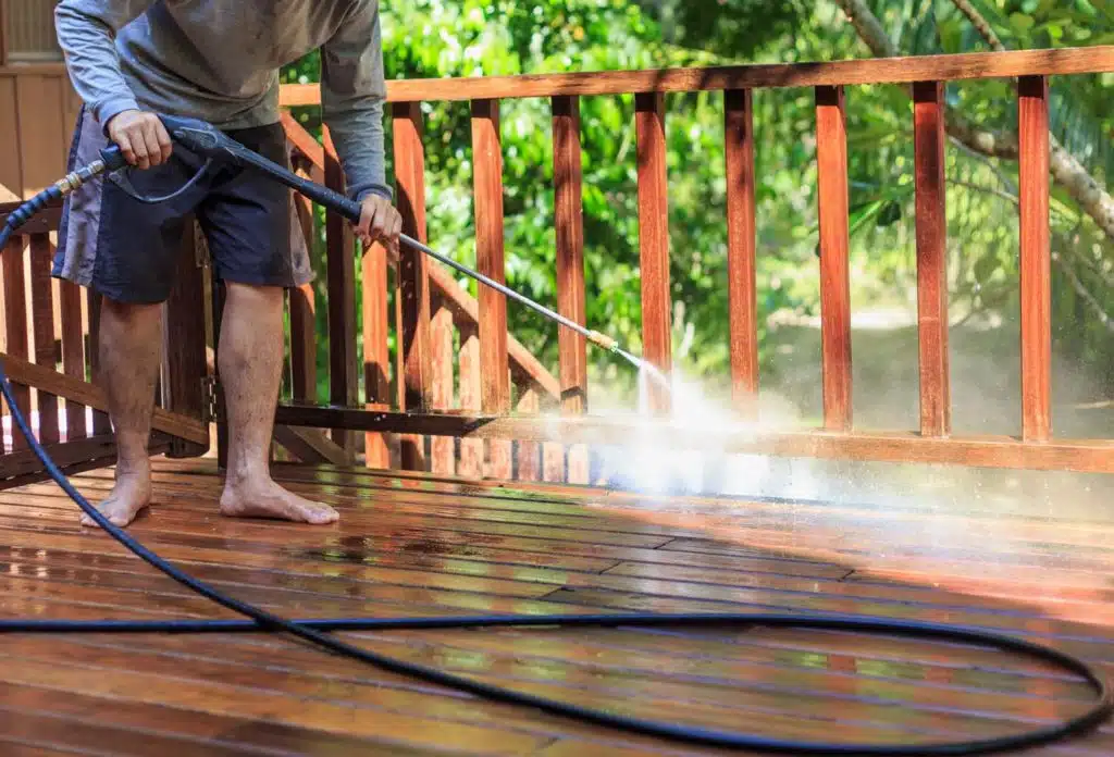 Deck and fence washing
