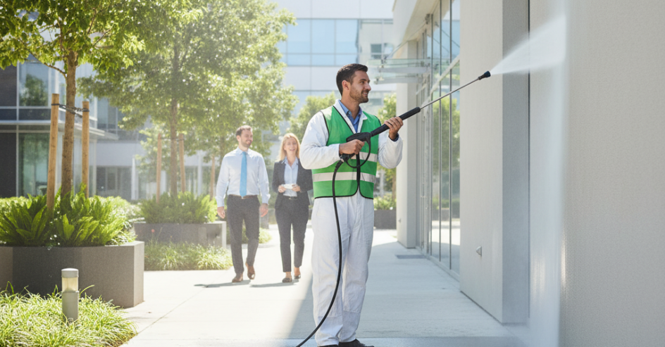 healthier environment because of pressure washing