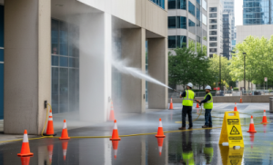 How Pressure Washing Improves Workplace Safety and Compliance